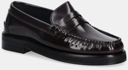 Tommy Hilfiger bőr mokaszin CLASSIC HIGH HILFIGER ABRA LOAF - burgundia Férfi 45