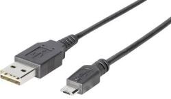  USB kábel [1x USB 2.0 dugó A - 1x USB 2.0 dugó Mikro-B] 1, 80m fekete 986886
