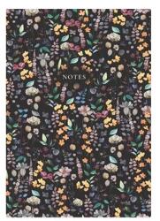 TopTimer Jegyzetfüzet A/5 TOPTIMER Notes fekete virágos vonalas 96 lap (26C167N-007)