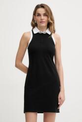 KARL LAGERFELD pamut ruha IKON - fekete S