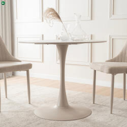 Mebel Elite SANDER 90 cm-es étkezőasztal fehér/kasmír színben