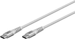 Goobay 70195 USB-C Apa - USB-C Apa 2.0 Adat és Töltő Kábel - 3 m, Fehér