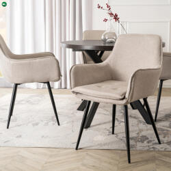 Mebel Elite EDRICK krém színű szövet étkezőszék
