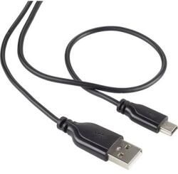 Renkforce SuperSoft csatlakozó kábel A/Mini-B fekete 1 m