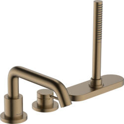 Hansgrohe Tecturis S, 3-lyukú fürdőcsaptelep, szálcsiszolt bronz, HAN-73447140 (HAN-73447140)