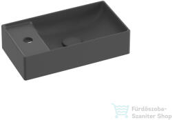 RAVAK VEDA Slim 400 40x22 cm-es mosdó túlfolyó nélkül, antracit XJX03240000 (XJX03240000)