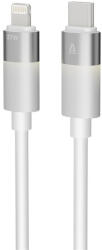 AVAX CB314 GLOWY 27W USB-C - Lightning gyorstöltő kábel, fehér - 1m (AVAX CB314)