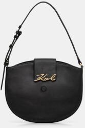 Karl Lagerfeld bőr táska K/SIGNATURE - fekete Univerzális méret - answear - 113 290 Ft