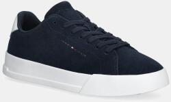 Tommy Hilfiger velúr sportcipő TH COURT CORE SUEDE sötétkék, FM0FM05716 - sötétkék Férfi 40
