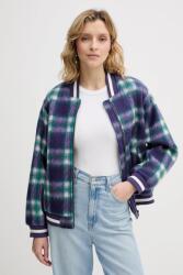 United Colors of Benetton bomberdzseki gyapjúkeverékből - lila XS