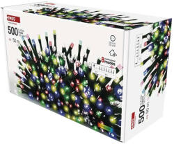 EMOS 50m kültéri és beltéri többszínű programok időzítő D4AM26 LED karácsonyi fényfüzér (EMOS-D4AM26)