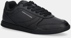 Tommy Hilfiger bőr sportcipő LOPRO CUP LEATHER - fekete Férfi 46