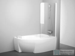 RAVAK CVSK1 Rosa 160/170 jobbos kádparaván, Matt fehér+transparent 7QRS0E00Y1 (7QRS0E00Y1)