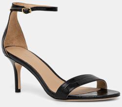 Lauren Ralph Lauren bőr szandál Allie Mid - fekete Női 41