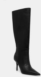 Guess bőr csizma GRESSA fekete, tűsarkú, FLFGRS LEA11 - fekete Női 37