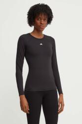 Adidas edzős hosszú ujjú Techfit - fekete XXS