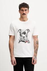 HUGO pamut póló - fehér S - answear - 27 990 Ft