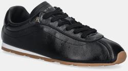 Tommy Hilfiger bőr sportcipő TH LOW PROFILE RUNNER - fekete Női 37