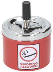 Angelo forgó hamutartó - fém, „Smoking Allowed mintával (Ø 9, 5 cm, magasság 8 cm) (A-400065)