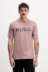 HUGO pamut póló - rózsaszín XL - answear - 19 990 Ft