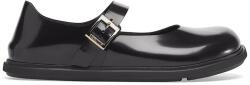 Birkenstock bőr balerina cipő Mantova Droplet Buckle - fekete Női 37