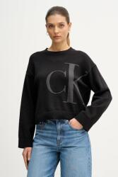Calvin Klein pamut pulóver fekete, LV047E304G - fekete M