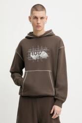 HUGO Blue pamut melegítőfelső - barna XXL - answear - 56 990 Ft