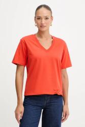 Karl Lagerfeld pamut póló - narancssárga XL