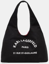 Karl Lagerfeld pamut táska K/RSG - fekete Univerzális méret - answear - 38 990 Ft