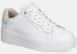Tommy Hilfiger bőr sportcipő CHIC PLATFORM CUPSOLE SNEAKER - fehér Női 38