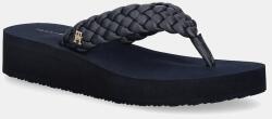 Tommy Hilfiger flip-flop TH WEDGE CORNROW BEACH SANDAL - sötétkék Női 37