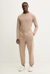 Tommy Hilfiger pamut melegítőnadrág sima, MW0MW42537 - bézs M