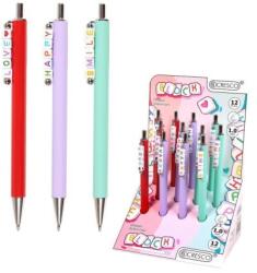 Cresco BLOCK golyóstoll gyöngyökkel (mix / 1 db ára) kék tollbetéttel