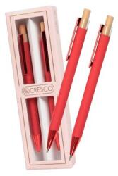 Cresco DIPLOMAT golyóstoll + mechanikus ceruza piros