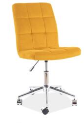  Sárga Q-020 VELVET irodai szék BLUVEL 68