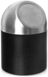 Orion Coș de gunoi pentru baie din inox, negru, 1, 2 l Cos de gunoi