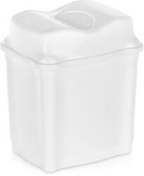 Orion Coș de gunoi din plastic 5 l, alb cu capac basculant Cos de gunoi