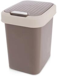 Orion Coș de gunoi din plastic 12 l maro cu capac basculant Cos de gunoi