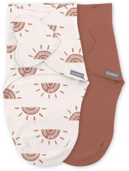Ingenuity SwaddleMe Pamut Pólya Ulitka Rising Sun 2db 0.5 TOG 0-3 Hónapos Babáknak - Könnyen Használható, Puha és Lélegző Alváshoz
