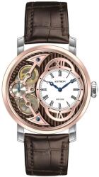 ASTRON 5522-5 férfi karóra, bicolor színű nemesacél tok, barna bőrszíj, barna számlap, keményített ásványüveg, (mechanikus+quartz) szerkezet, 100 m (10 ATM) vízállóság (5522-5) - oranagykereskedes