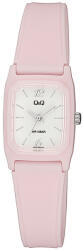 Q&Q női karóra, quartz, rózsaszínű műanyag tok, rózsaszínű műanyag szíj, fehér színű számlap, V33A-007VY (4075-5)