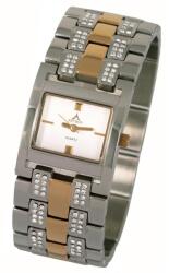 ASTRON 5783-7 női karóra, ezüst színű nemesacél tok, bicolor fémcsat, fehér számlap, keményített ásványüveg, quartz szerkezet, cseppmentes vízállóság (5783-7) - oranagykereskedes