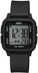 Q&Q női digitális karóra, quartz, fekete színű műanyag tok, fekete színű műanyag szíj, G02A-001VY (4065-6)