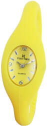 TIKO TIME női karóra, quartz, sárga színű műanyag tok, sárga színű műanyag szíj, sárga színű arab számos számlap (7545-2)