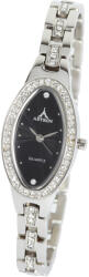 ASTRON 5583-1 női karóra, ezüst színű nemesacél tok, ezüst színű nemesacél csat, fekete számlap, keményített ásványüveg, quartz szerkezet, cseppmentes vízállóság (5583-1) - oranagykereskedes