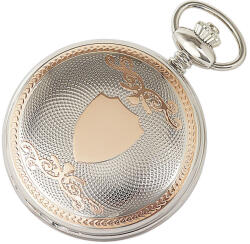 ASTRON férfi zsebóra, quartz, bicolor (ezüst + rózsaarany) színű tok (pajzsos), római számos fehér számlap (8512-2) - oranagykereskedes