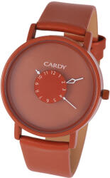 Cardy férfi karóra, barna színű fémtok, barna színű szíj, barna színű számlap, quartz szerkezet, cseppmentes vízállóság (2663-0)