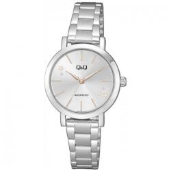 Q&Q női fémcsatos karóra, quartz, ezüst színű tok és csat, ezüst színű számlap, Q893J201Y (4019-8)