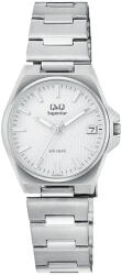 Q&Q női karóra, ezüst színű nemesacél tok, ezüst színű nemesacél csat, ezüst számlap, (Superior), S22A-001VY (4211-9)