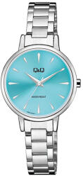 Q&Q női karóra, quartz, ezüst színű tok, ezüst színű fémcsat, kék számlap Q56A-002PY (4220-0)